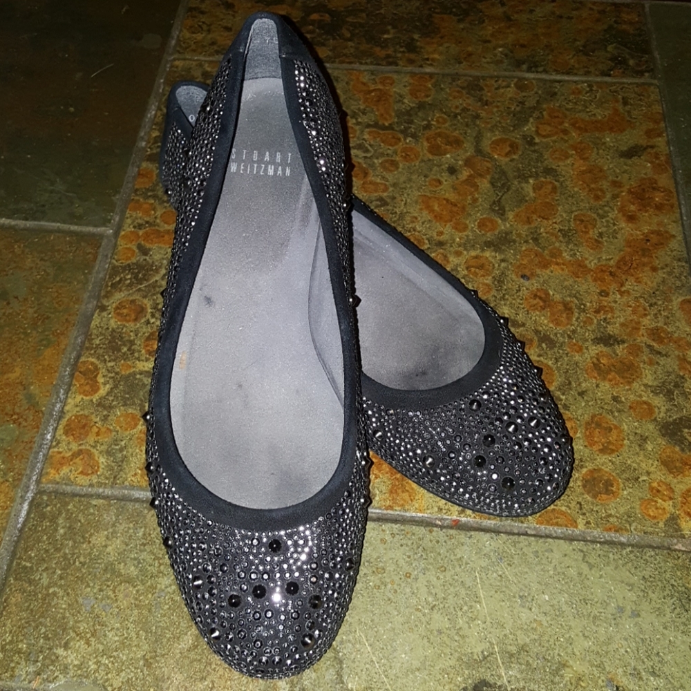 Rhinestone ballet flats